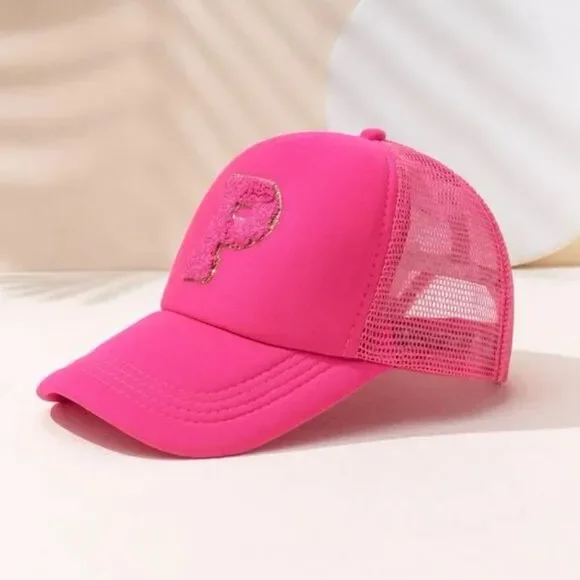Letter “P” Patched Trucker Hat! - Picture 2 of 3